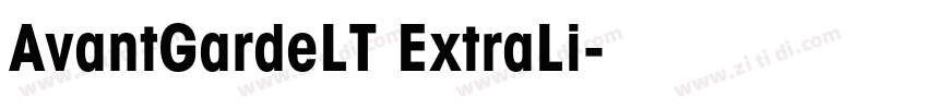 AvantGardeLT ExtraLi字体转换